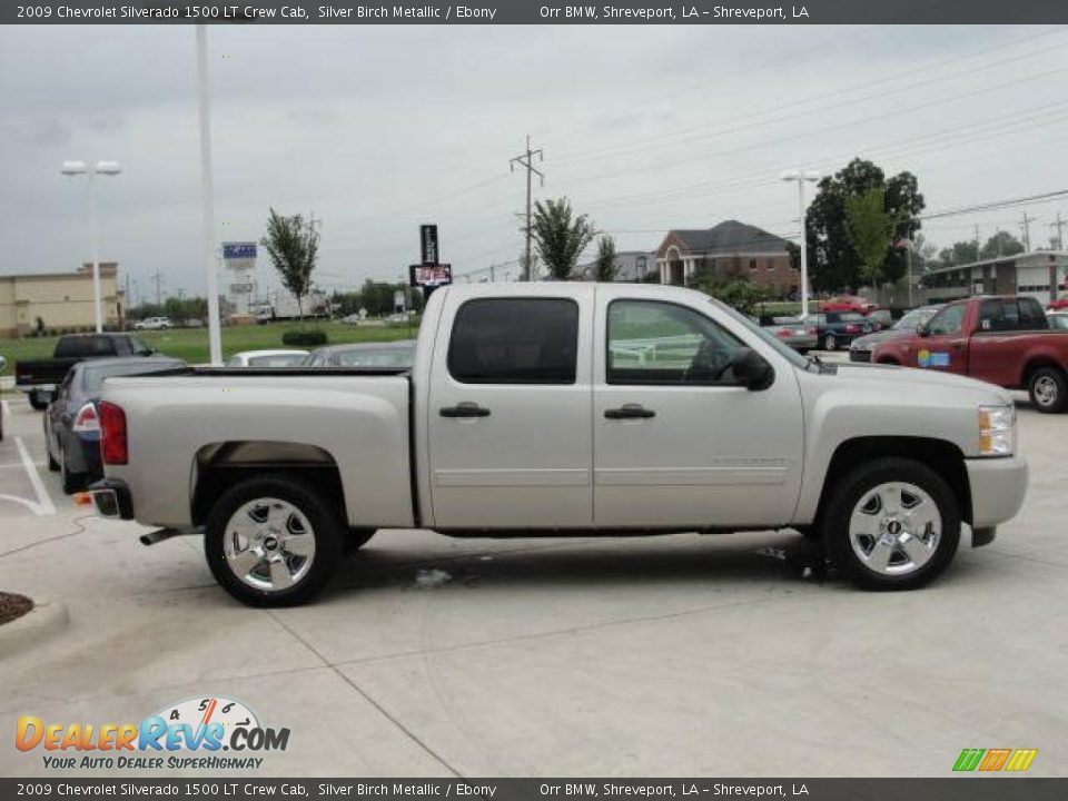 2009 Chevrolet Silverado 1500 LT Crew Cab Silver Birch Metallic / Ebony Photo #3