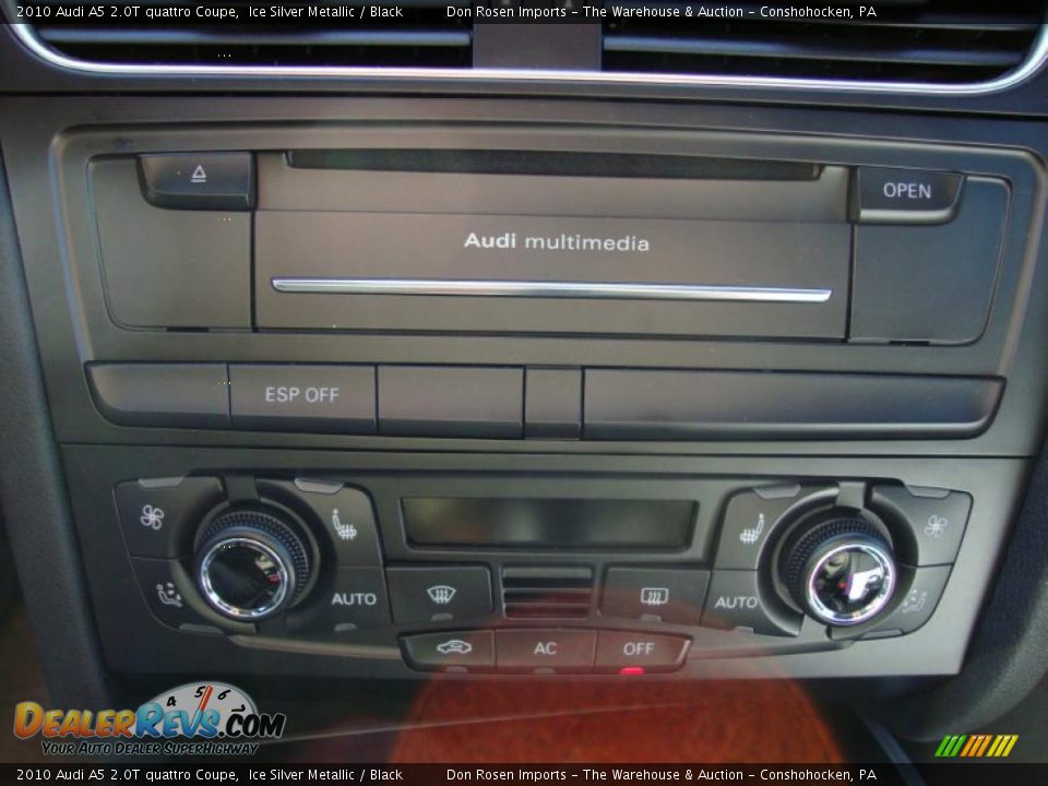 2010 Audi A5 2.0T quattro Coupe Ice Silver Metallic / Black Photo #34