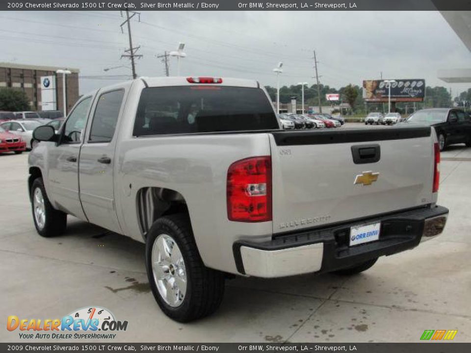 2009 Chevrolet Silverado 1500 LT Crew Cab Silver Birch Metallic / Ebony Photo #4