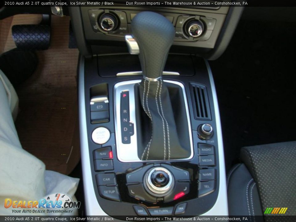 2010 Audi A5 2.0T quattro Coupe Ice Silver Metallic / Black Photo #35