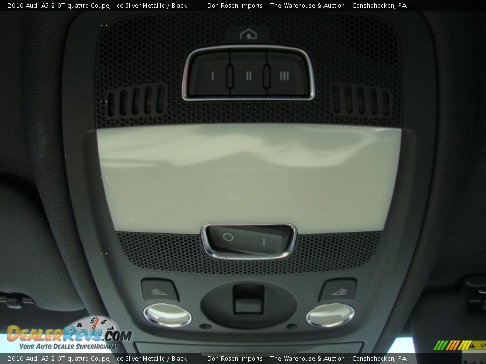 2010 Audi A5 2.0T quattro Coupe Ice Silver Metallic / Black Photo #36