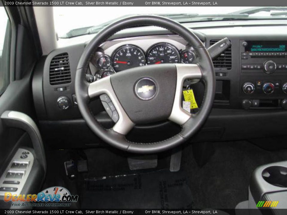 2009 Chevrolet Silverado 1500 LT Crew Cab Silver Birch Metallic / Ebony Photo #6