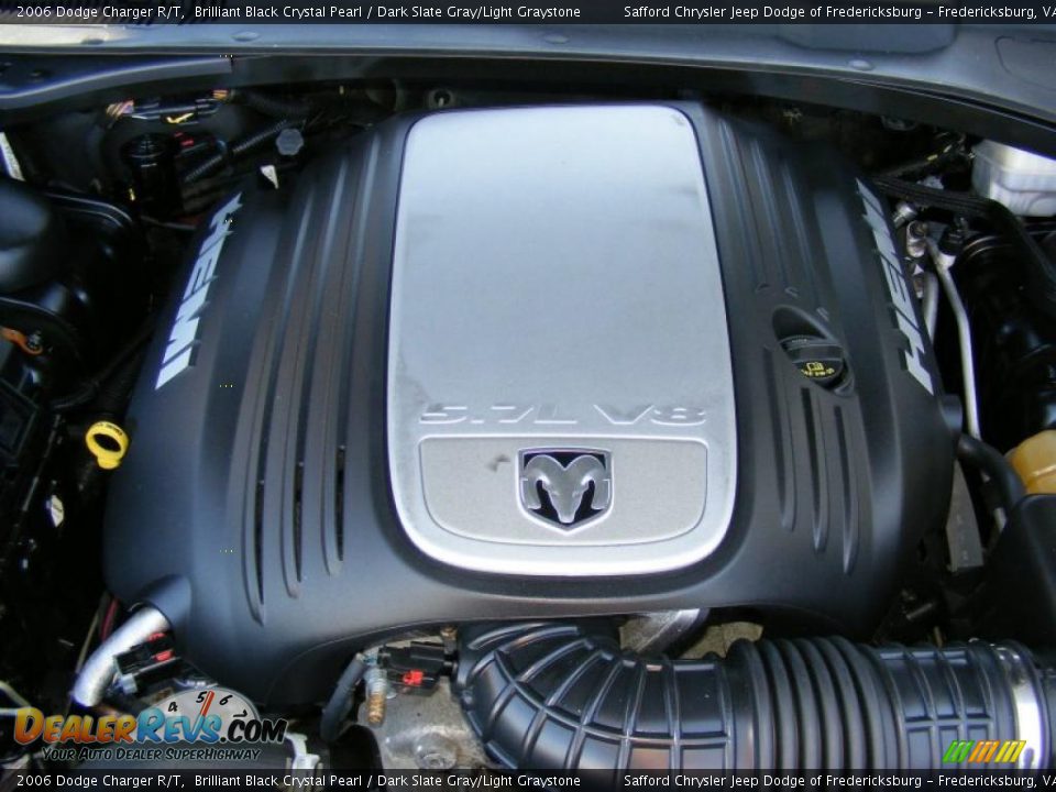 2006 Dodge Charger R/T Brilliant Black Crystal Pearl / Dark Slate Gray/Light Graystone Photo #32