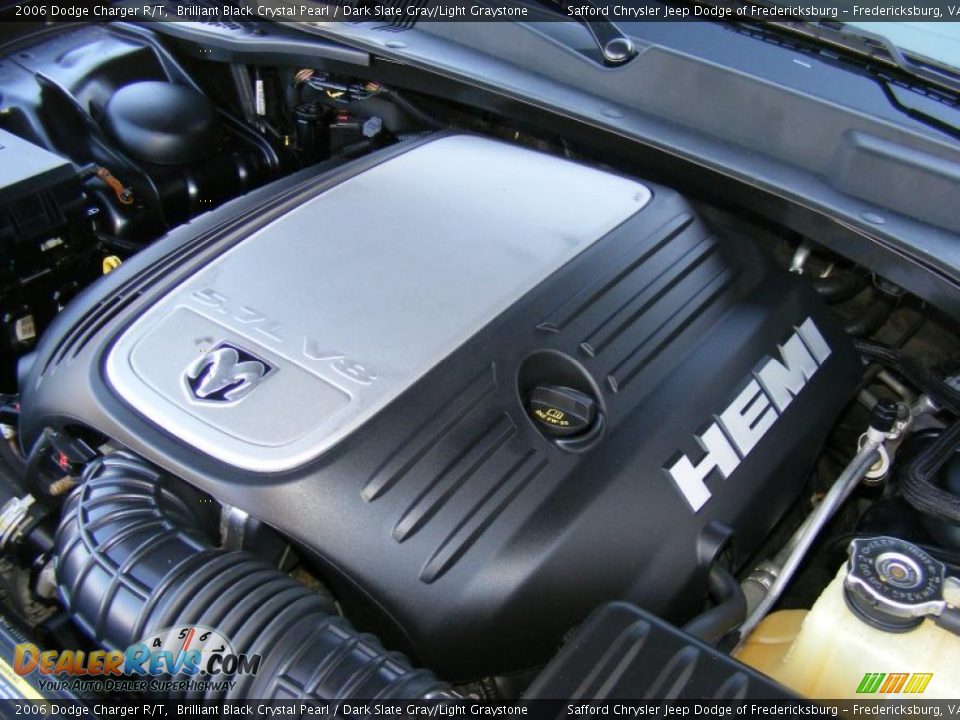 2006 Dodge Charger R/T Brilliant Black Crystal Pearl / Dark Slate Gray/Light Graystone Photo #33
