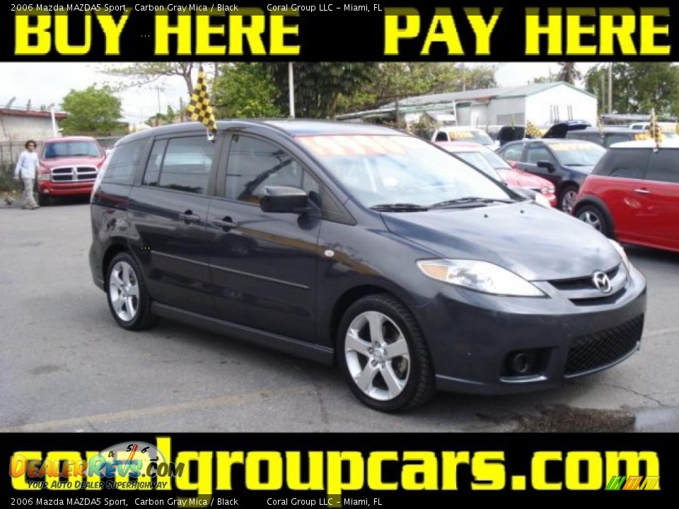 2006 Mazda MAZDA5 Sport Carbon Gray Mica / Black Photo #1