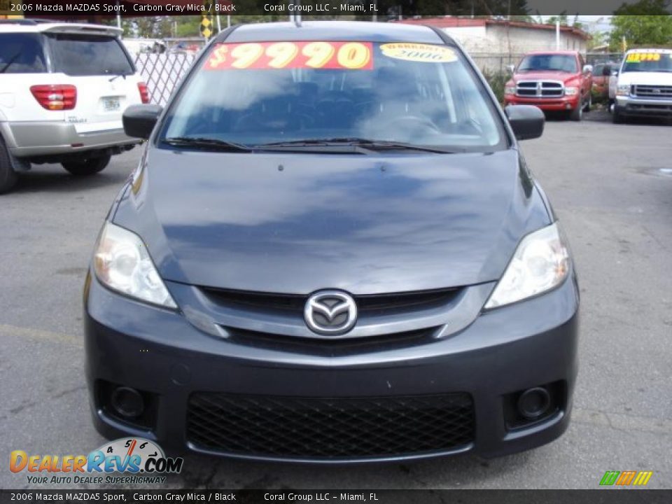 2006 Mazda MAZDA5 Sport Carbon Gray Mica / Black Photo #2