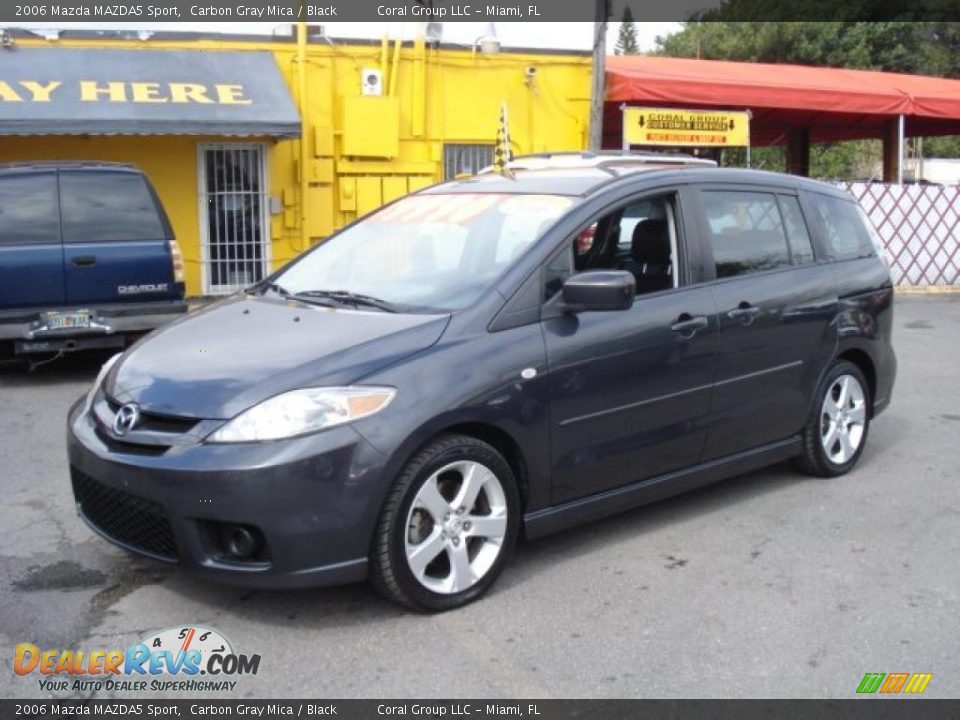 2006 Mazda MAZDA5 Sport Carbon Gray Mica / Black Photo #3