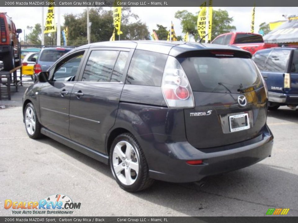 2006 Mazda MAZDA5 Sport Carbon Gray Mica / Black Photo #4