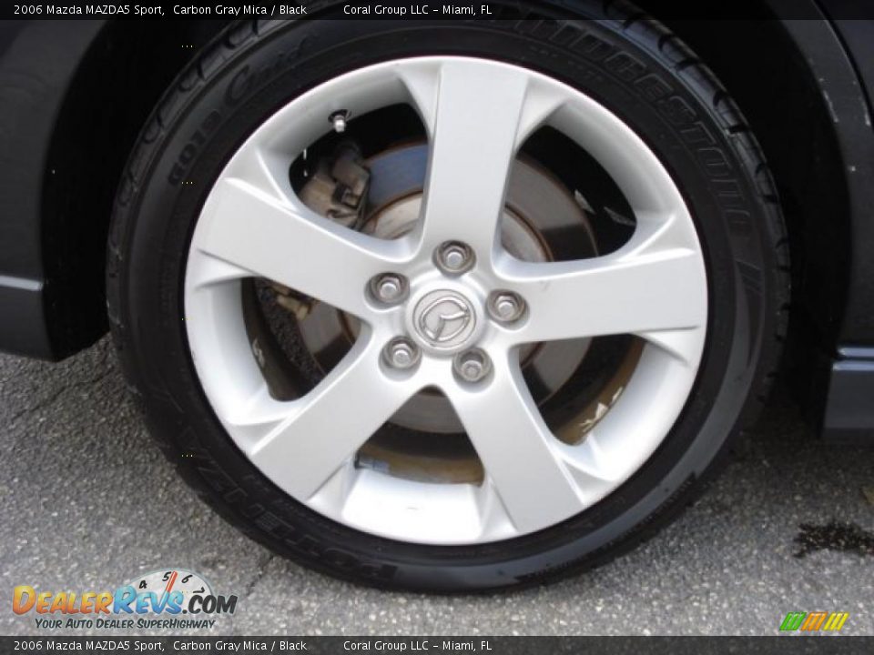 2006 Mazda MAZDA5 Sport Carbon Gray Mica / Black Photo #7