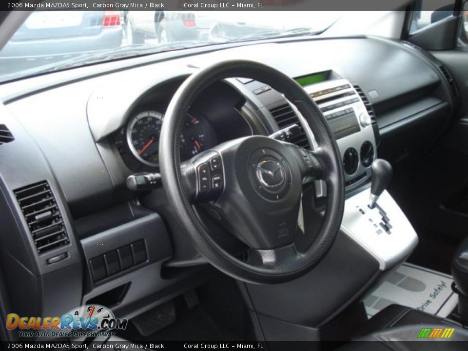 2006 Mazda MAZDA5 Sport Carbon Gray Mica / Black Photo #8