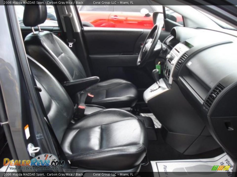 2006 Mazda MAZDA5 Sport Carbon Gray Mica / Black Photo #12