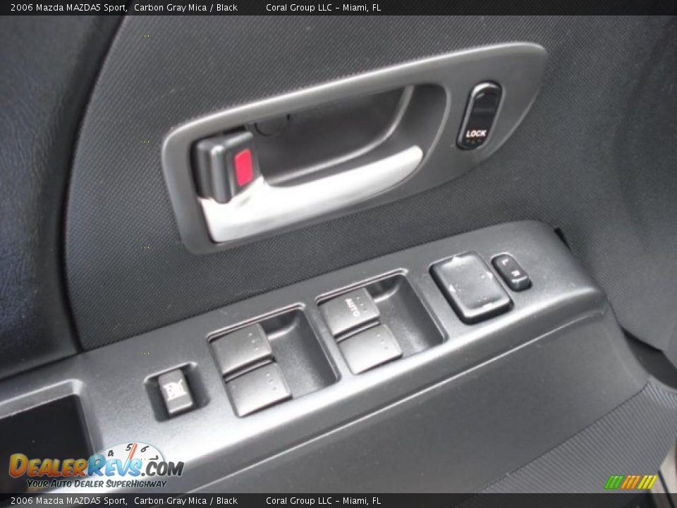 2006 Mazda MAZDA5 Sport Carbon Gray Mica / Black Photo #14