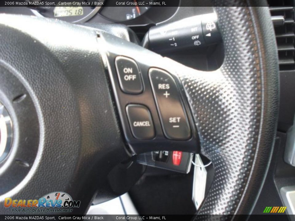 2006 Mazda MAZDA5 Sport Carbon Gray Mica / Black Photo #17