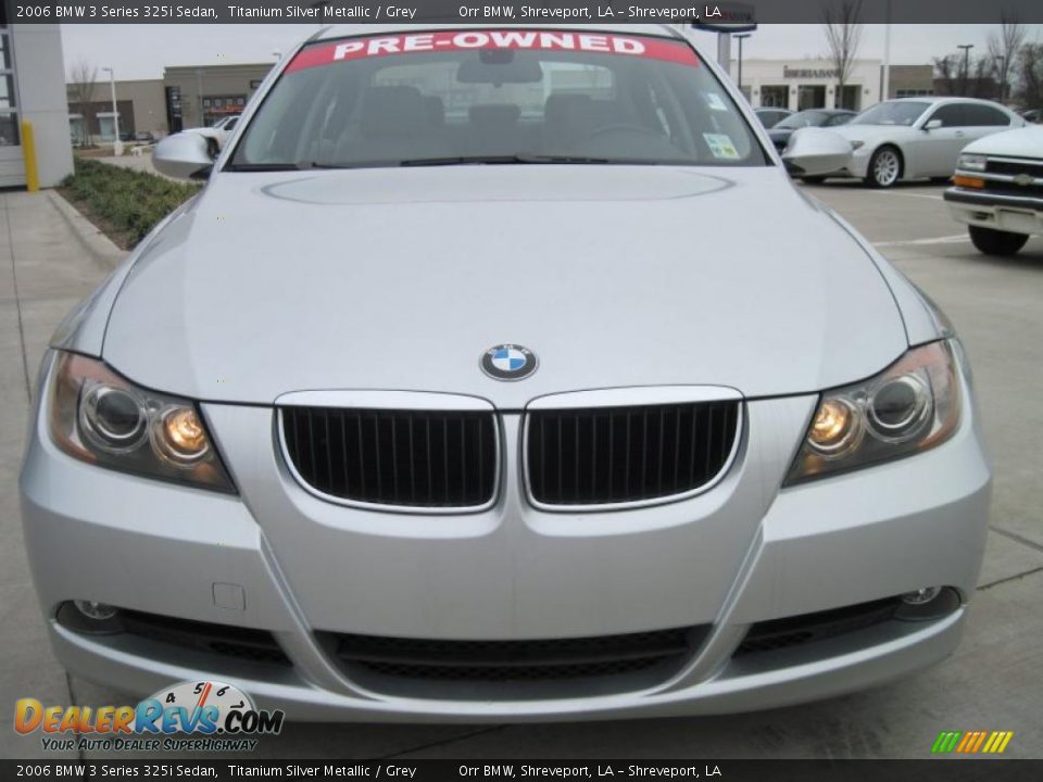 2006 BMW 3 Series 325i Sedan Titanium Silver Metallic / Grey Photo #5
