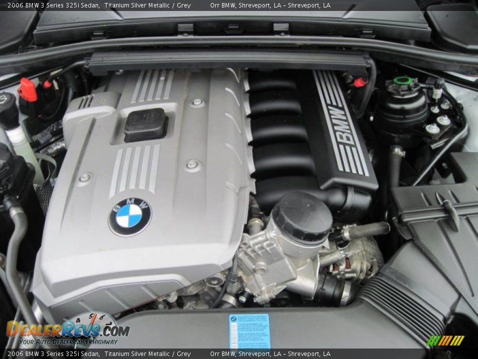 2006 BMW 3 Series 325i Sedan Titanium Silver Metallic / Grey Photo #15