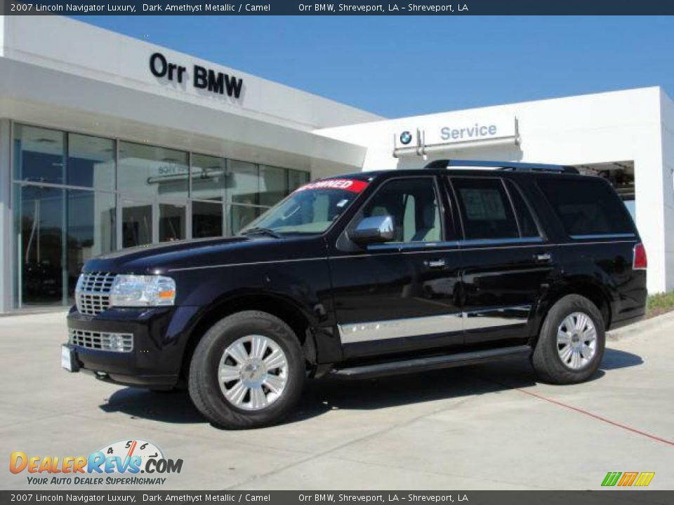 2007 Lincoln Navigator Luxury Dark Amethyst Metallic / Camel Photo #1