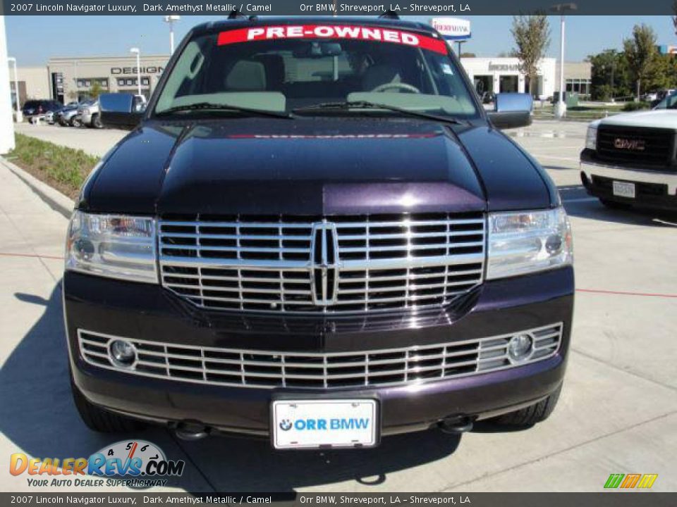 2007 Lincoln Navigator Luxury Dark Amethyst Metallic / Camel Photo #2