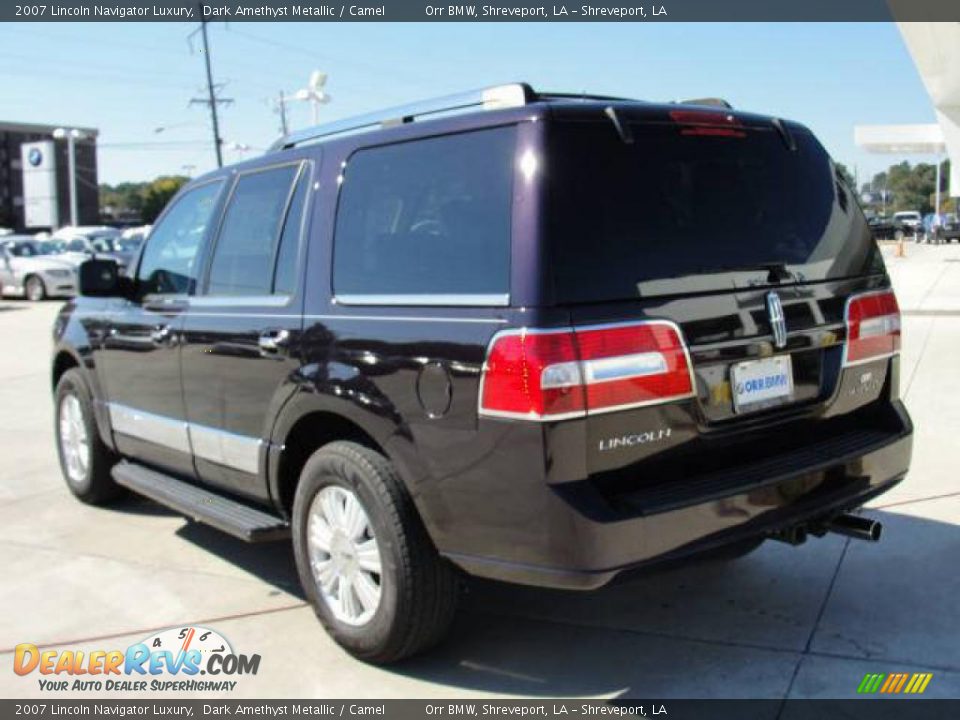 2007 Lincoln Navigator Luxury Dark Amethyst Metallic / Camel Photo #4