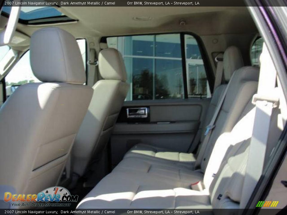 2007 Lincoln Navigator Luxury Dark Amethyst Metallic / Camel Photo #5