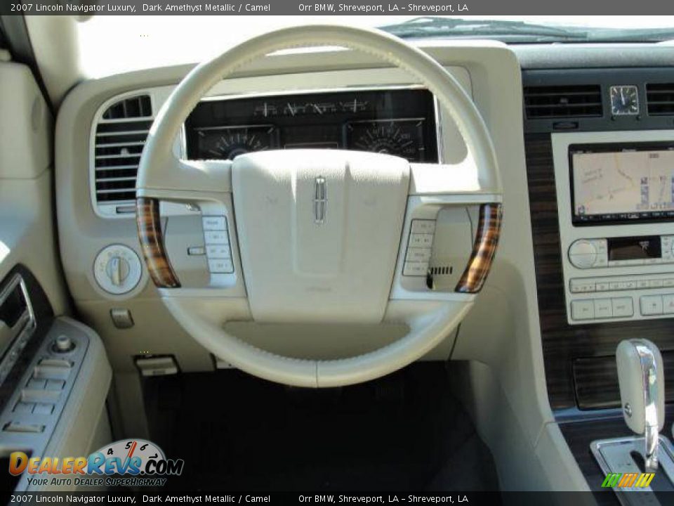 2007 Lincoln Navigator Luxury Dark Amethyst Metallic / Camel Photo #6
