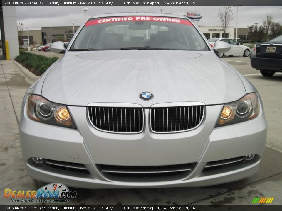 2008 BMW 3 Series 335i Sedan Titanium Silver Metallic / Gray Photo #5