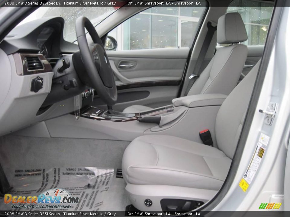 2008 BMW 3 Series 335i Sedan Titanium Silver Metallic / Gray Photo #9
