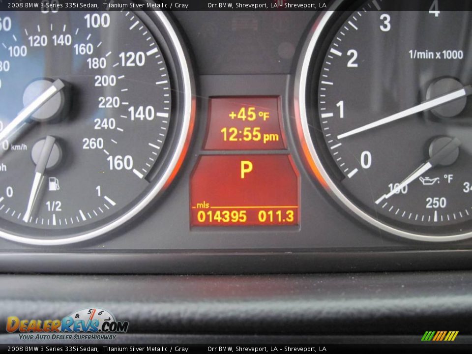 2008 BMW 3 Series 335i Sedan Titanium Silver Metallic / Gray Photo #13