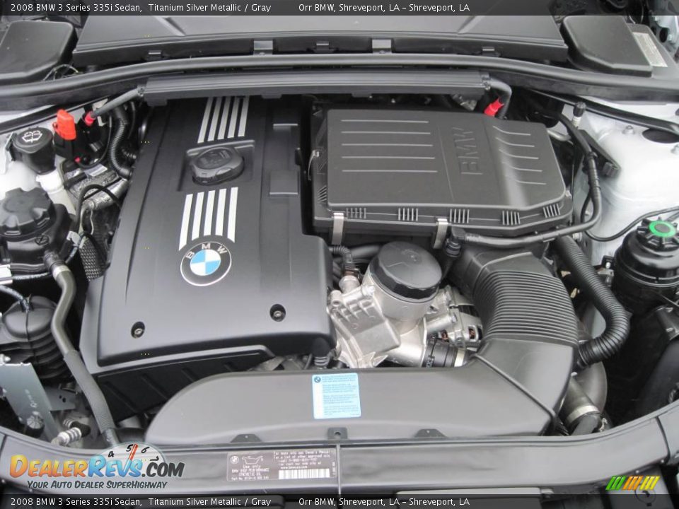 2008 BMW 3 Series 335i Sedan Titanium Silver Metallic / Gray Photo #15