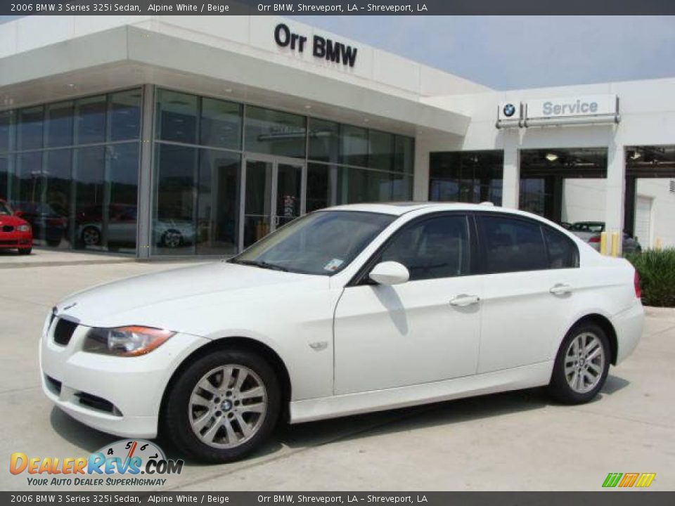 2006 BMW 3 Series 325i Sedan Alpine White / Beige Photo #1