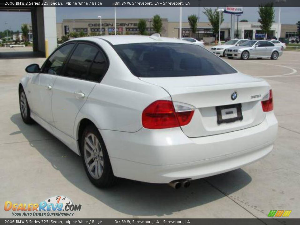 2006 BMW 3 Series 325i Sedan Alpine White / Beige Photo #4