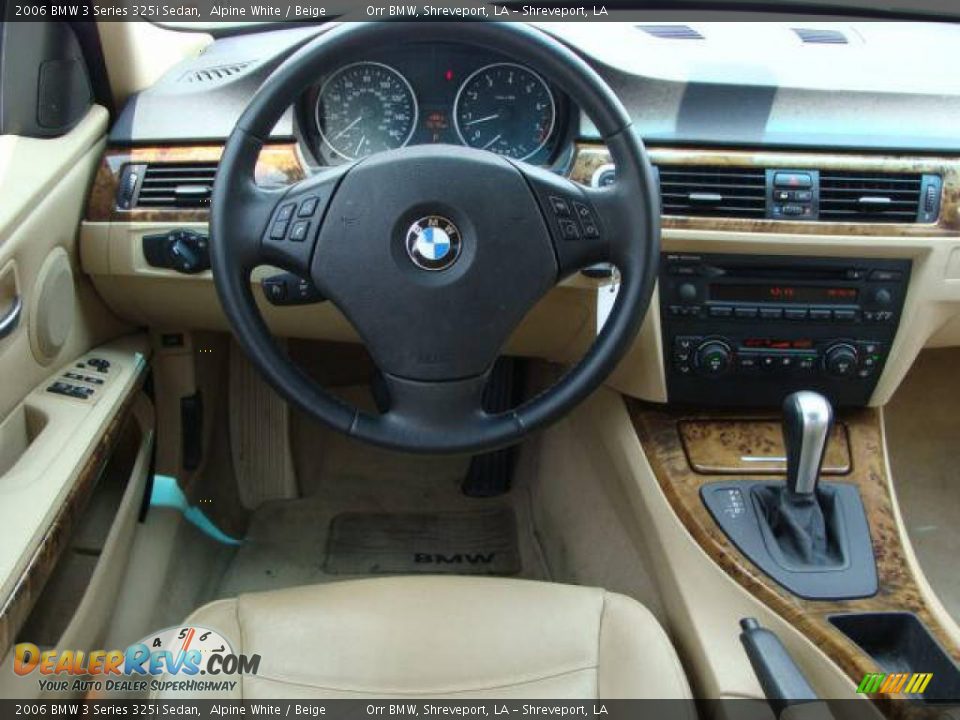2006 BMW 3 Series 325i Sedan Alpine White / Beige Photo #5