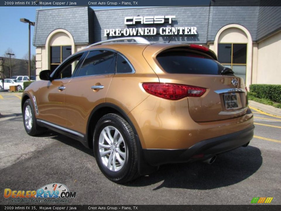 2009 Infiniti FX 35 Mojave Copper / Java Photo #5