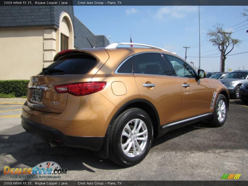 2009 Infiniti FX 35 Mojave Copper / Java Photo #6