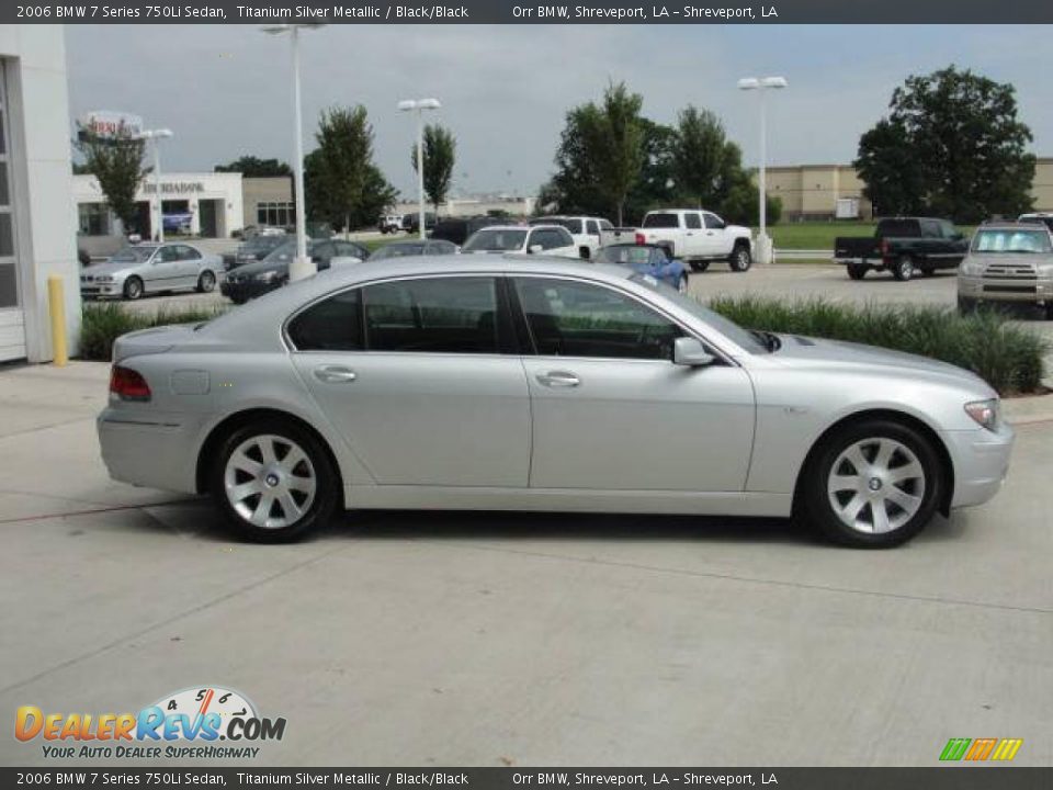 2006 BMW 7 Series 750Li Sedan Titanium Silver Metallic / Black/Black Photo #3