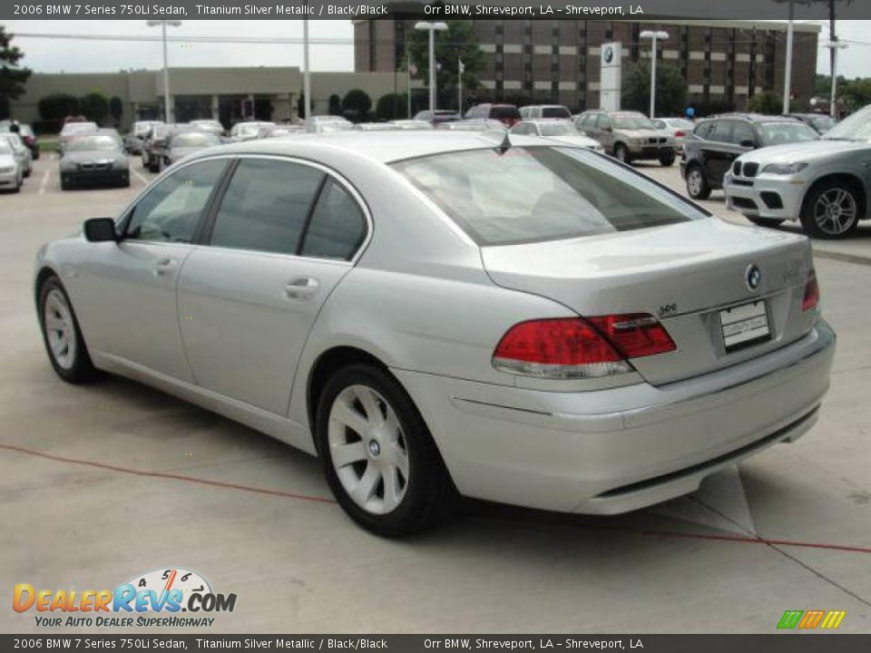 2006 BMW 7 Series 750Li Sedan Titanium Silver Metallic / Black/Black Photo #4