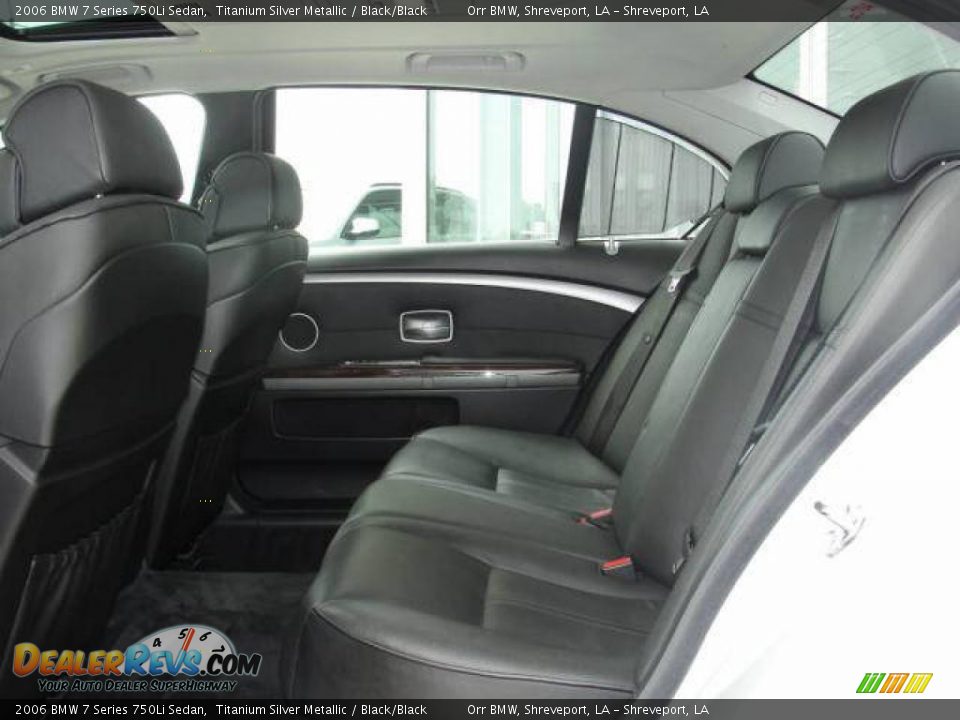 2006 BMW 7 Series 750Li Sedan Titanium Silver Metallic / Black/Black Photo #5