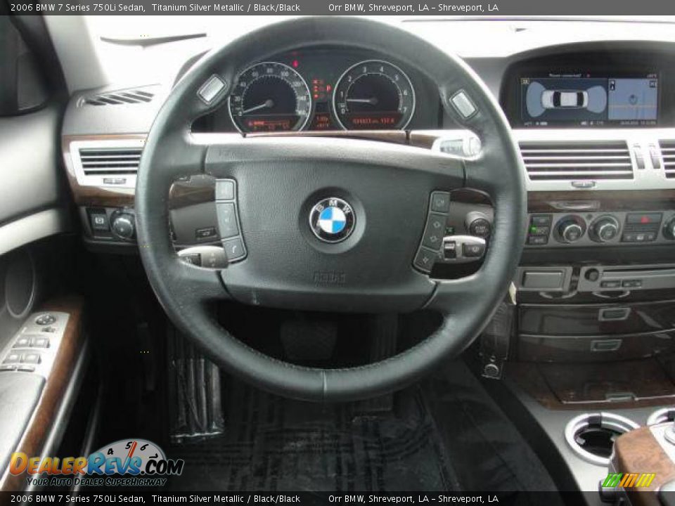 2006 BMW 7 Series 750Li Sedan Titanium Silver Metallic / Black/Black Photo #6