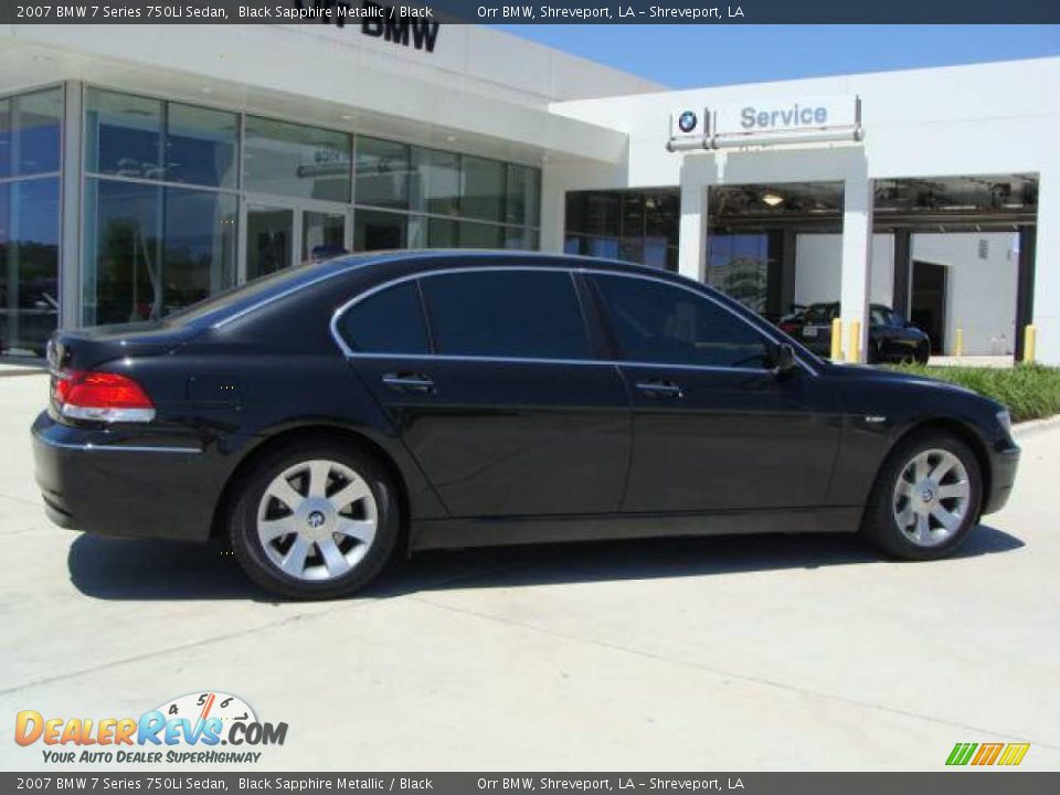 2007 BMW 7 Series 750Li Sedan Black Sapphire Metallic / Black Photo #3
