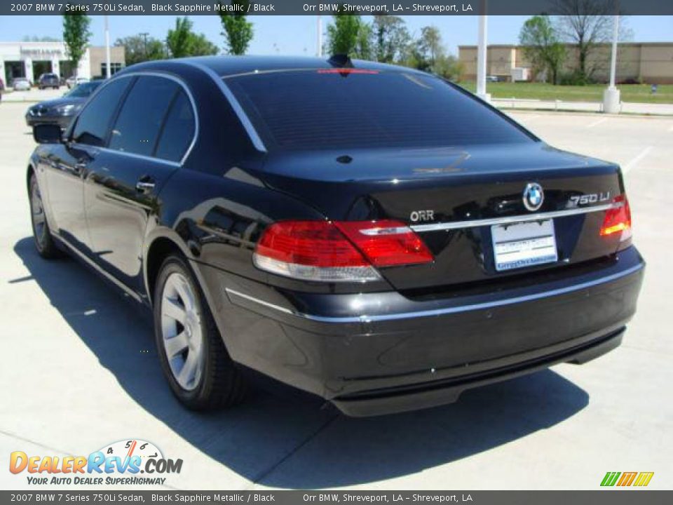 2007 BMW 7 Series 750Li Sedan Black Sapphire Metallic / Black Photo #4