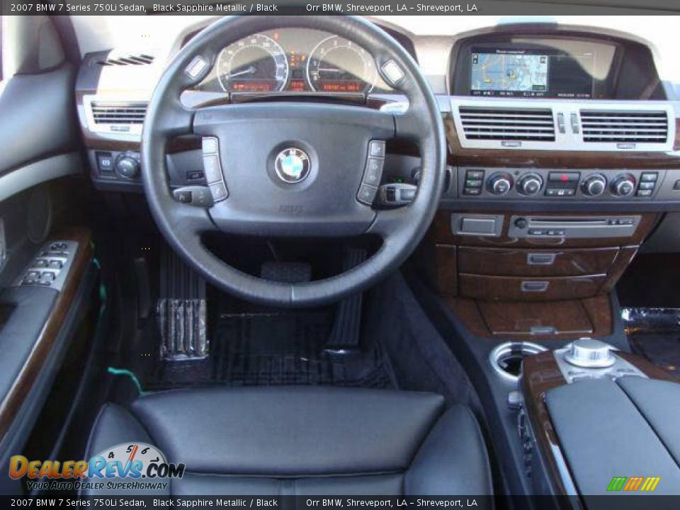 2007 BMW 7 Series 750Li Sedan Black Sapphire Metallic / Black Photo #5