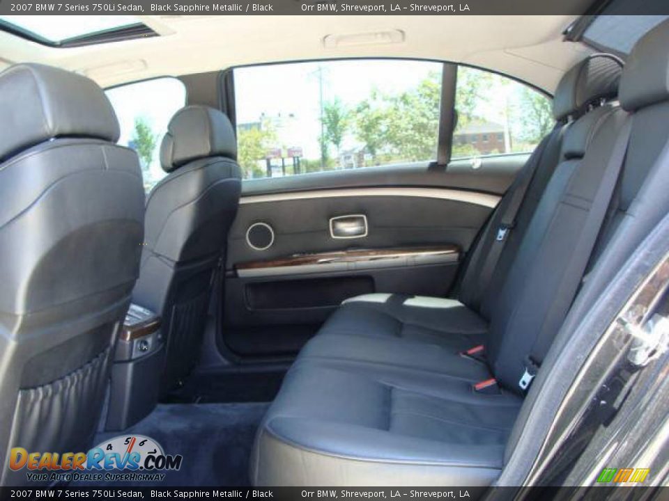 2007 BMW 7 Series 750Li Sedan Black Sapphire Metallic / Black Photo #6