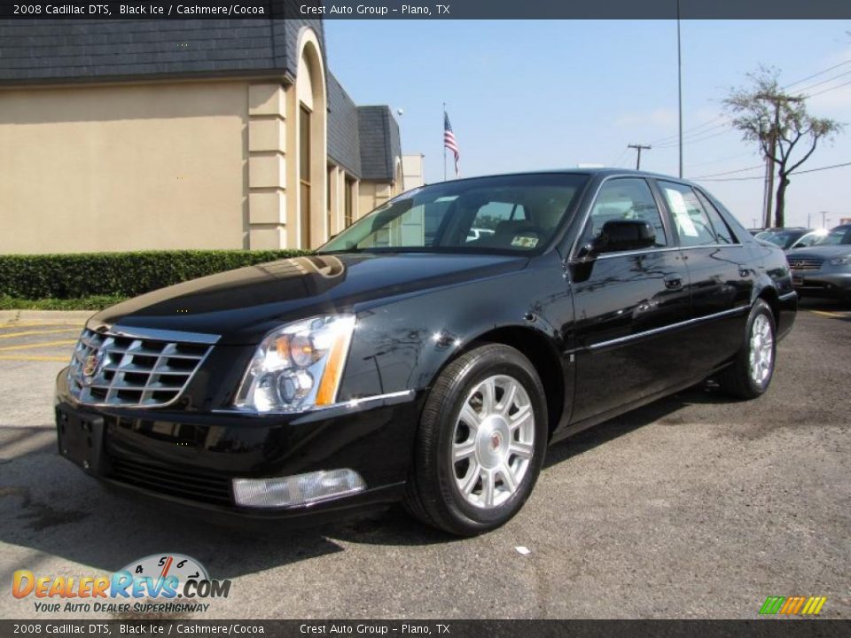 2008 Cadillac DTS Black Ice / Cashmere/Cocoa Photo #3