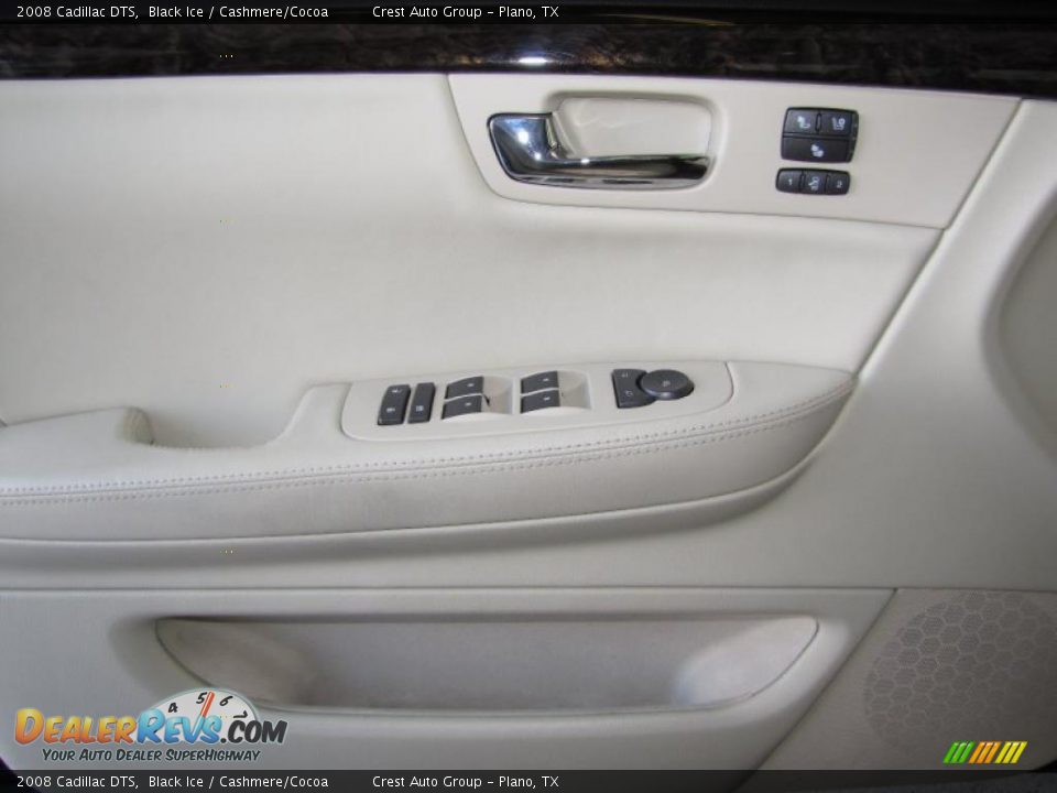 2008 Cadillac DTS Black Ice / Cashmere/Cocoa Photo #12