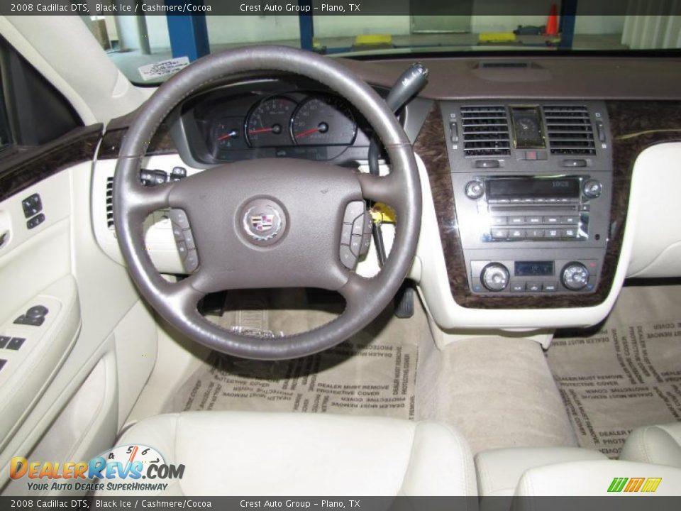 2008 Cadillac DTS Black Ice / Cashmere/Cocoa Photo #14