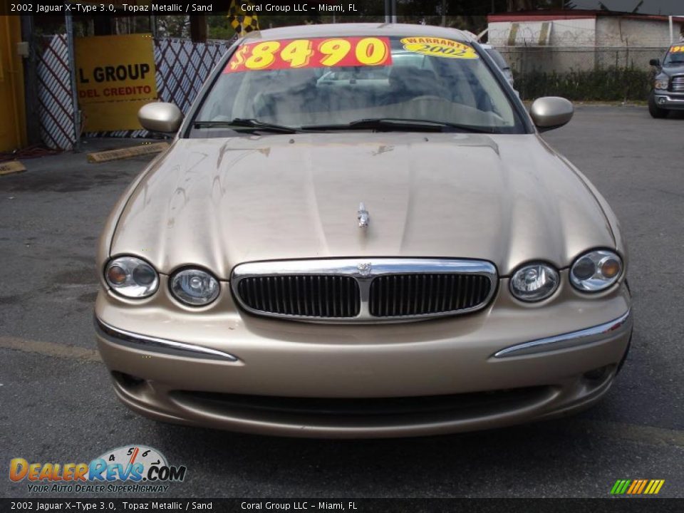 2002 Jaguar X-Type 3.0 Topaz Metallic / Sand Photo #2