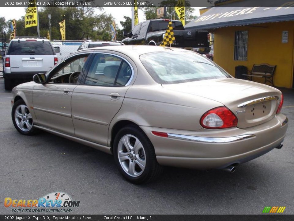 2002 Jaguar X-Type 3.0 Topaz Metallic / Sand Photo #4