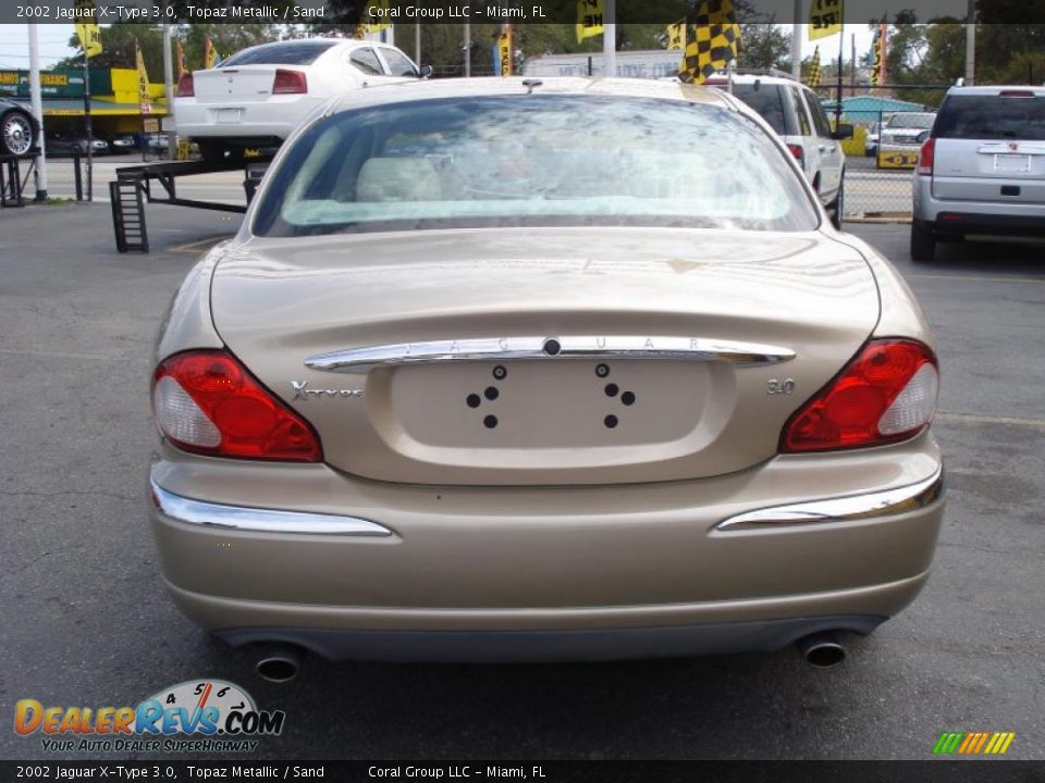 2002 Jaguar X-Type 3.0 Topaz Metallic / Sand Photo #5