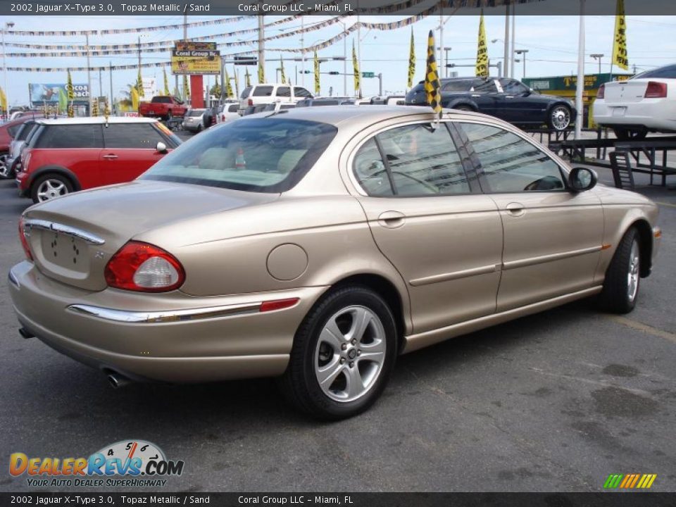 2002 Jaguar X-Type 3.0 Topaz Metallic / Sand Photo #6