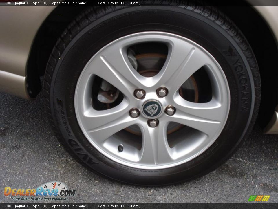 2002 Jaguar X-Type 3.0 Topaz Metallic / Sand Photo #7