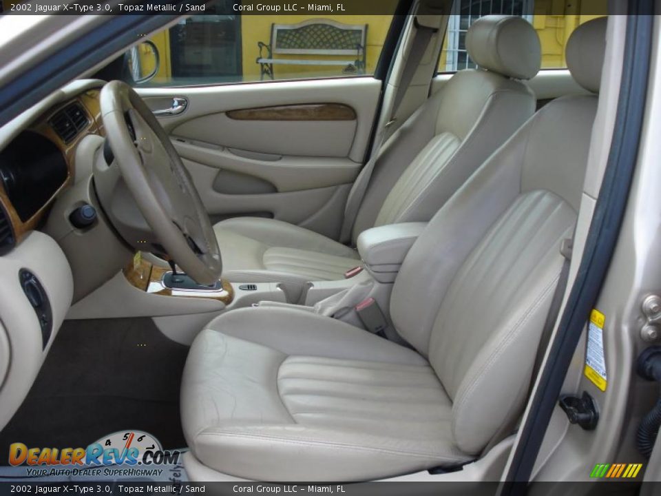2002 Jaguar X-Type 3.0 Topaz Metallic / Sand Photo #9